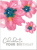 Hope your day blooms with happiness. Watercolor Floral A1631U-X